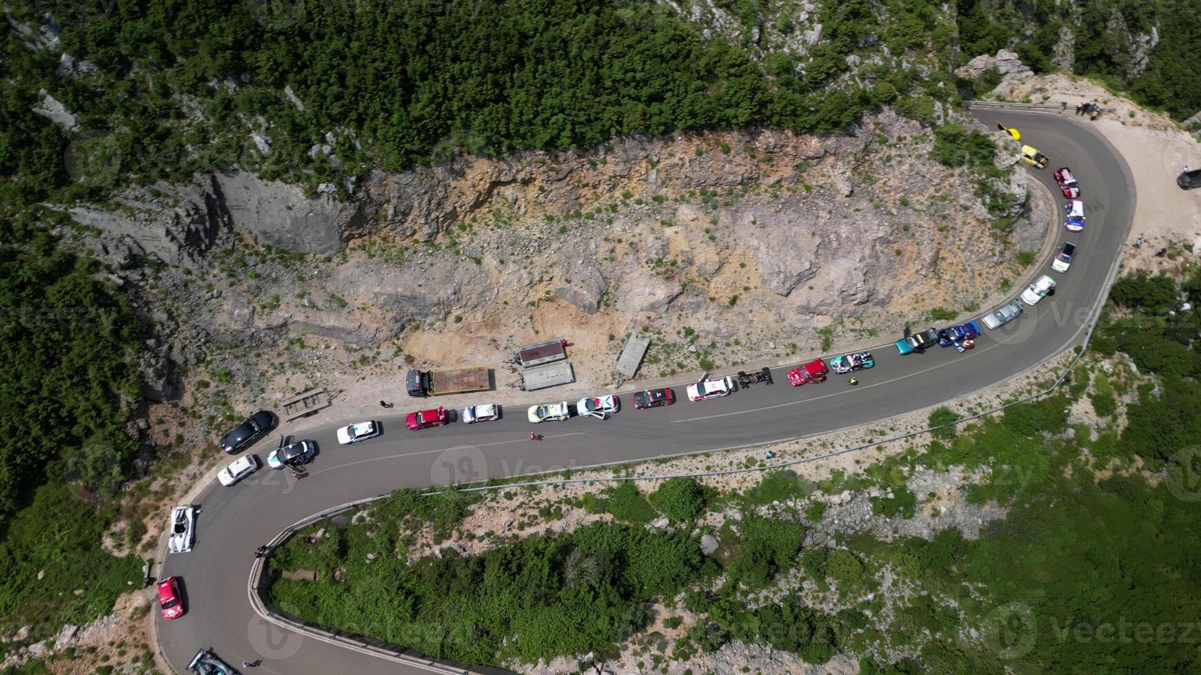 escalada carrera montaña foto