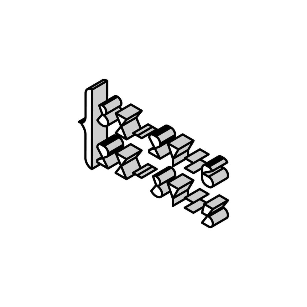 ecuación matemáticas Ciencias educación isométrica icono vector ilustración