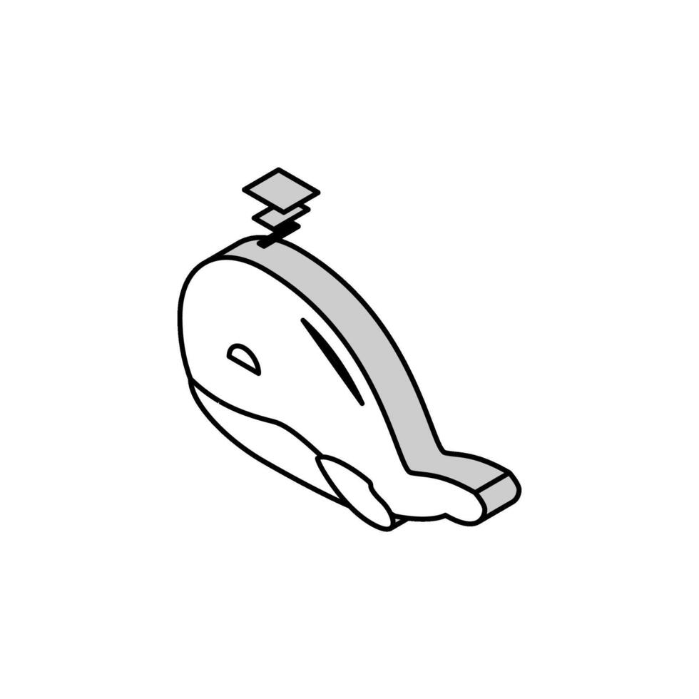 bañera juguete bebé isométrica icono vector ilustración