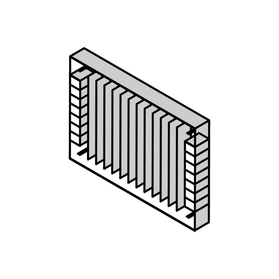 pcb board electronic component isometric icon vector illustration