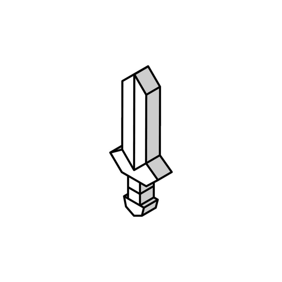 weapon toy baby isometric icon vector illustration