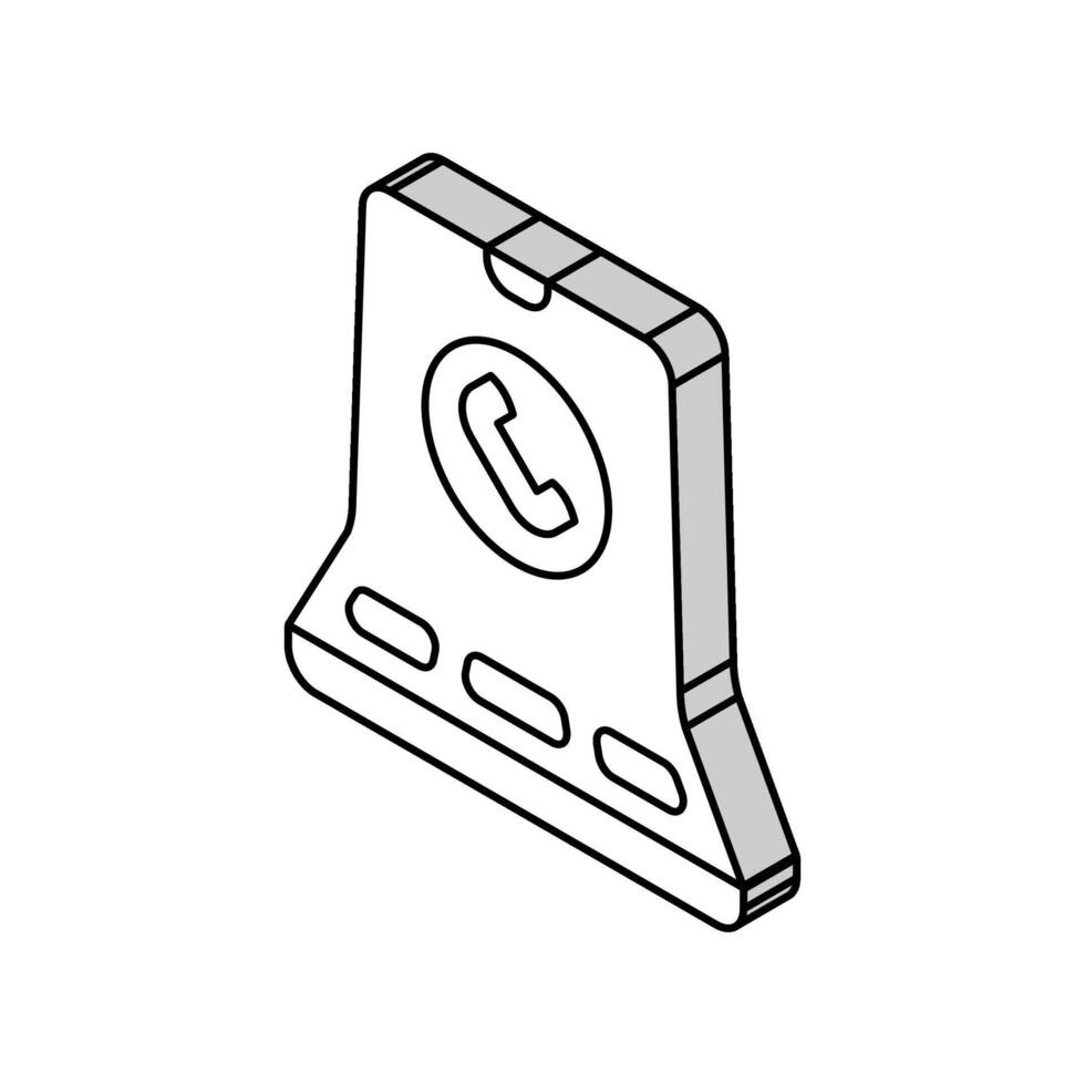 foldable electronics future technology isometric icon vector illustration