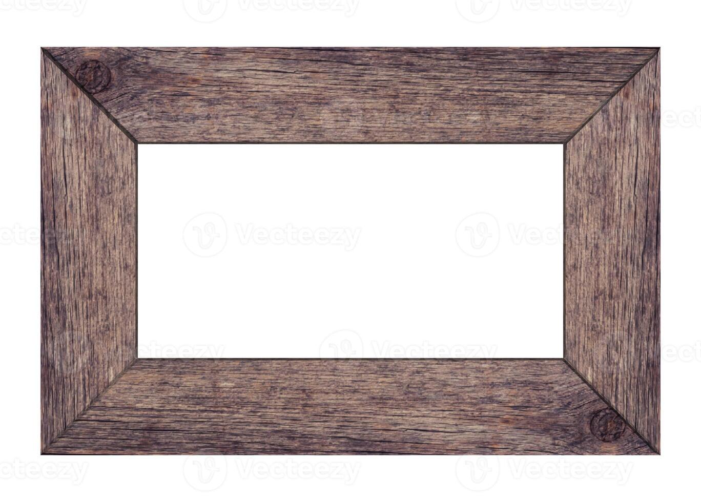 Old gray wooden frame for paintings and photos