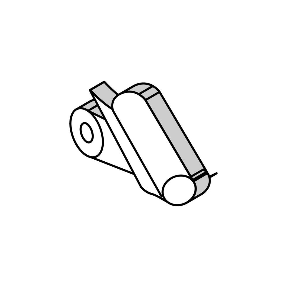 toilet roll paper towel isometric icon vector illustration