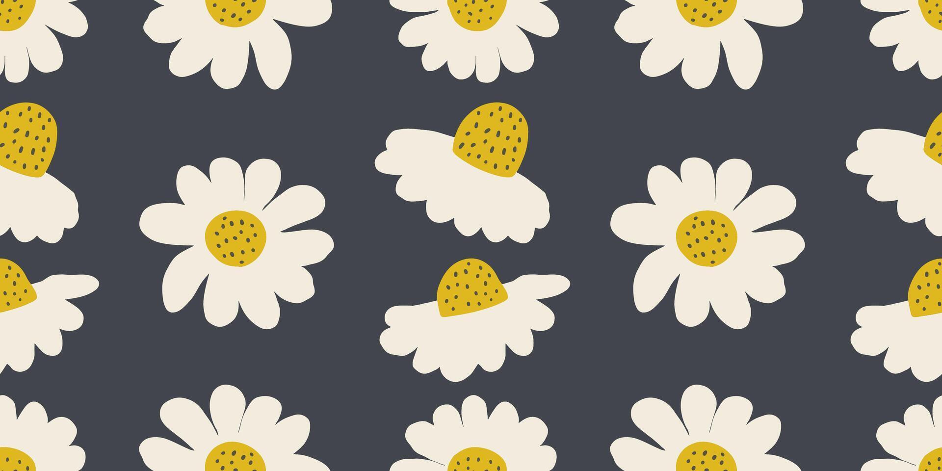 Vector hand drawn flowers. Seamless pattern for textile design, wallpaper, stationery, home decor, packaging, background, art and crafts.