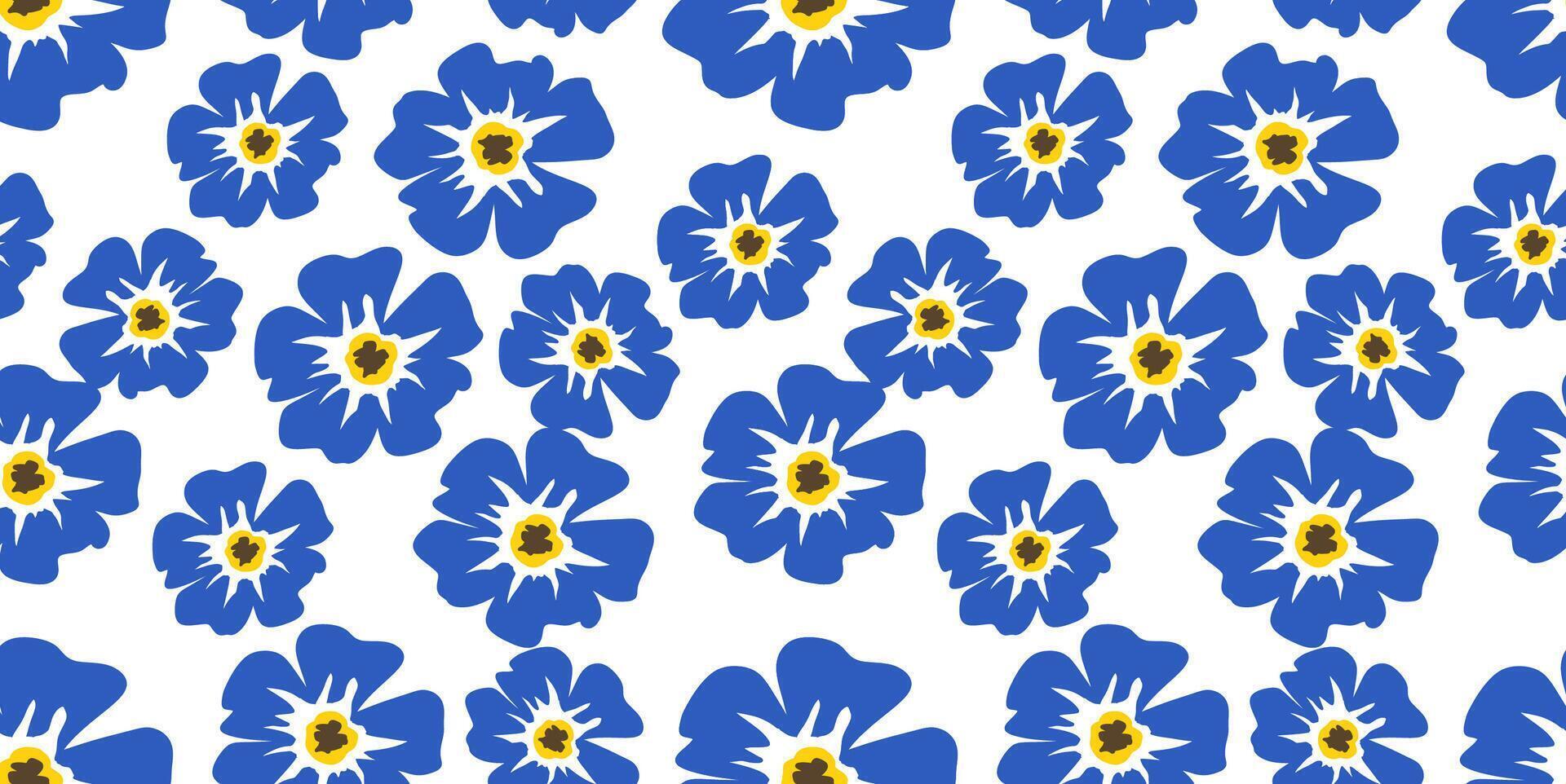 Vector hand drawn flowers. Seamless pattern for textile design, wallpaper, stationery, home decor, packaging, background, art and crafts.