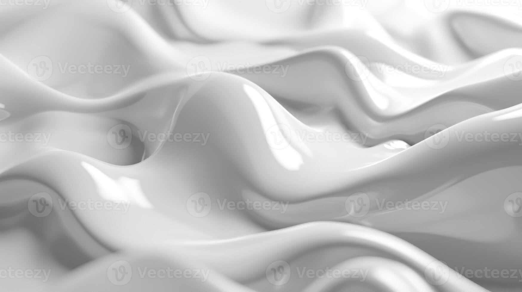 AI generated Elegant white wavy texture. Copy space. photo