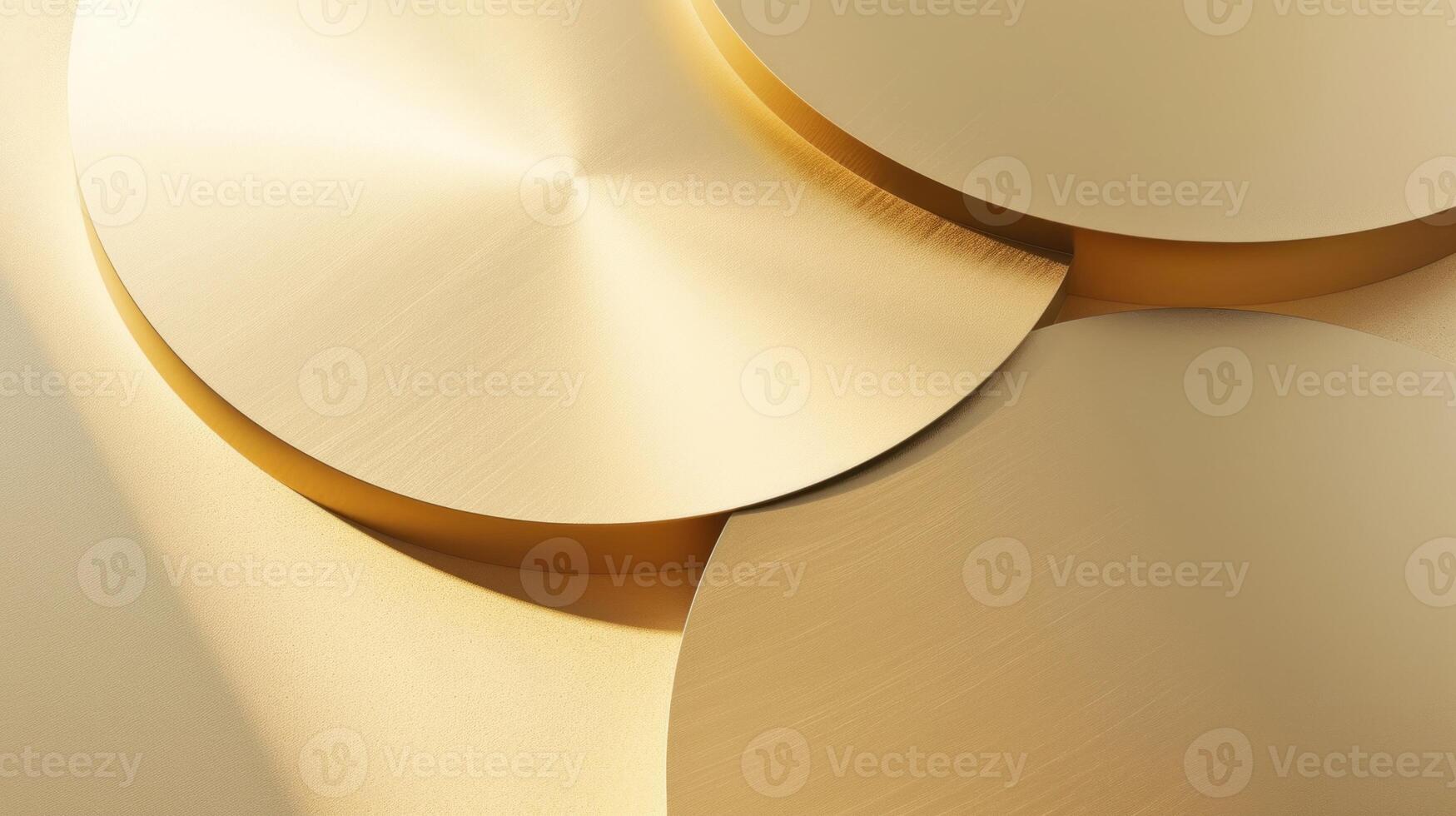 AI generated Golden curves with elegant luster. photo