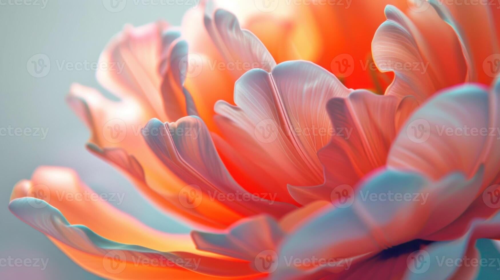 AI generated Vibrant orange flower. photo