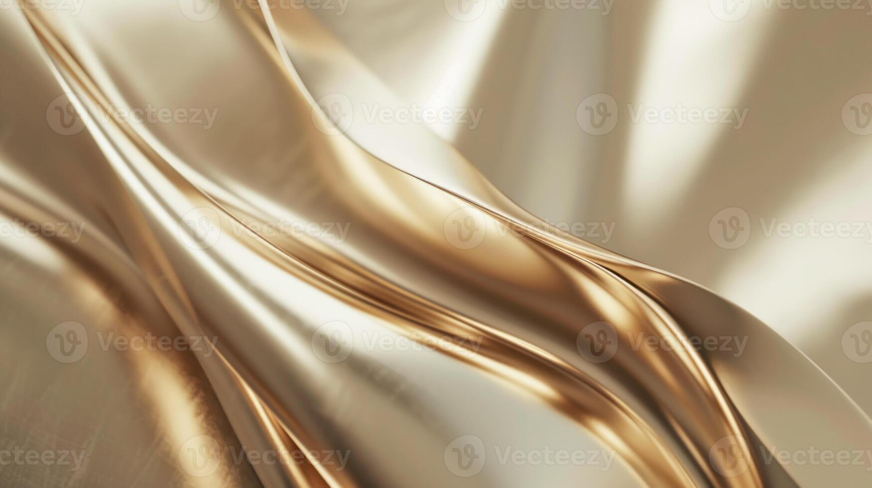 AI generated Elegant golden fluidity. photo