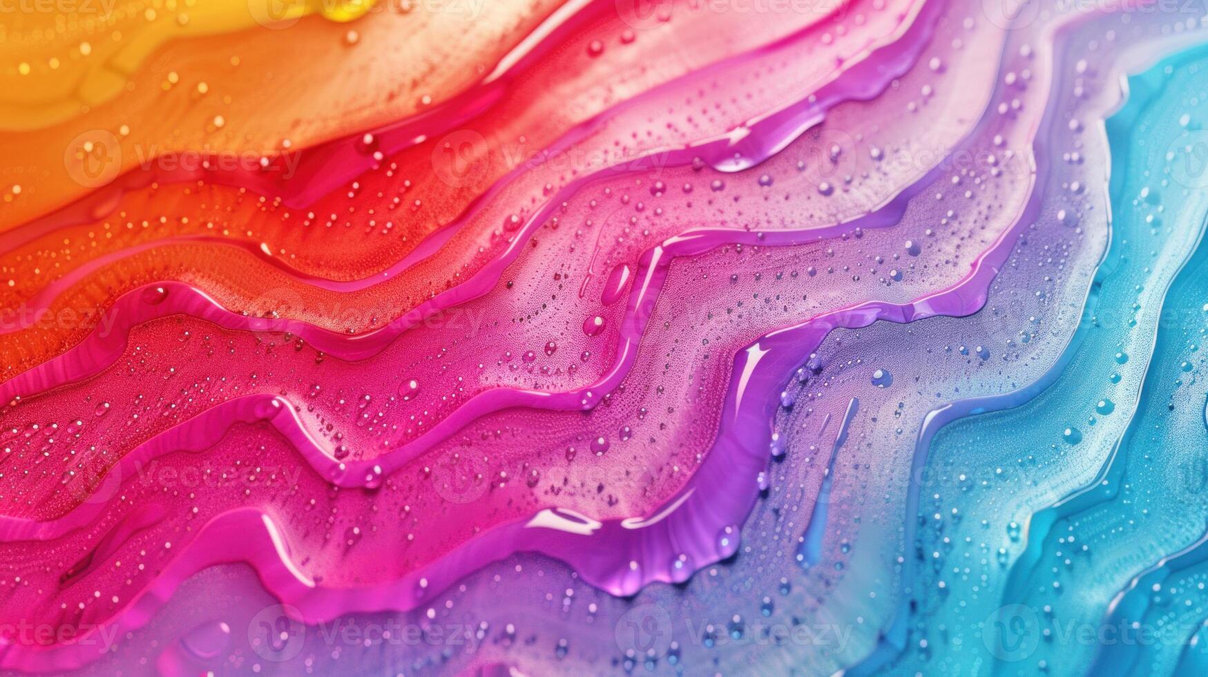 AI generated Vibrant wave patterns. photo