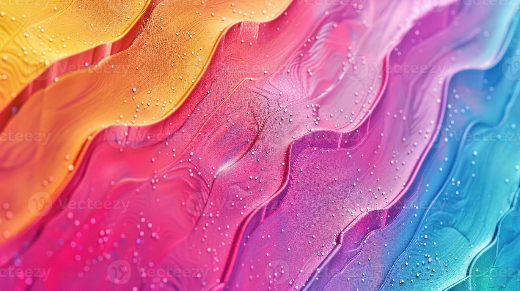 AI generated Vibrant wave patterns. photo