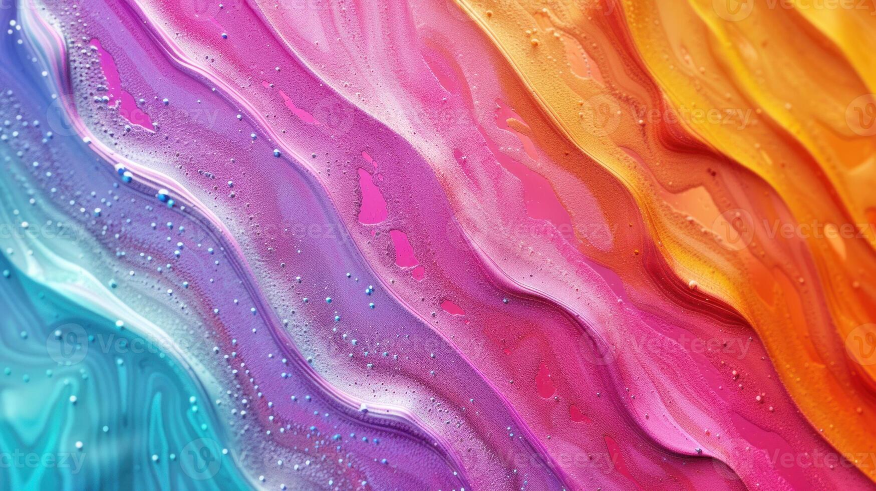 AI generated Vibrant wave patterns. photo