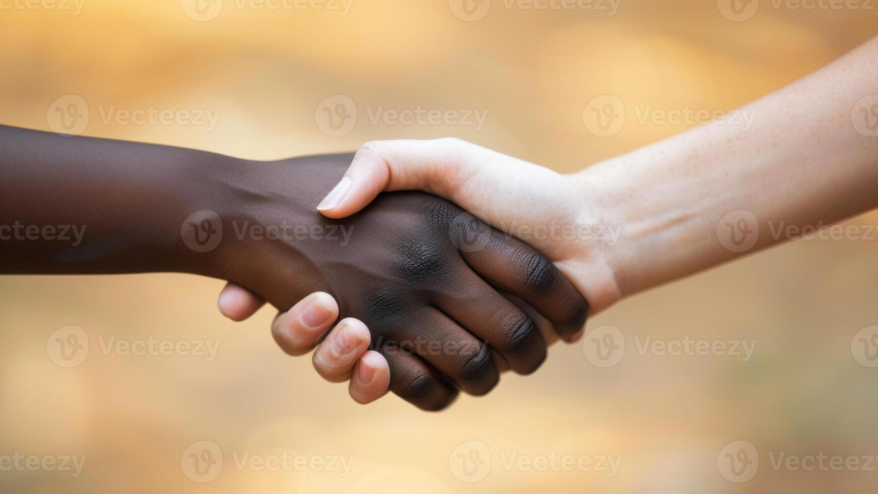 AI generated Global unity handshake. AI generated. photo