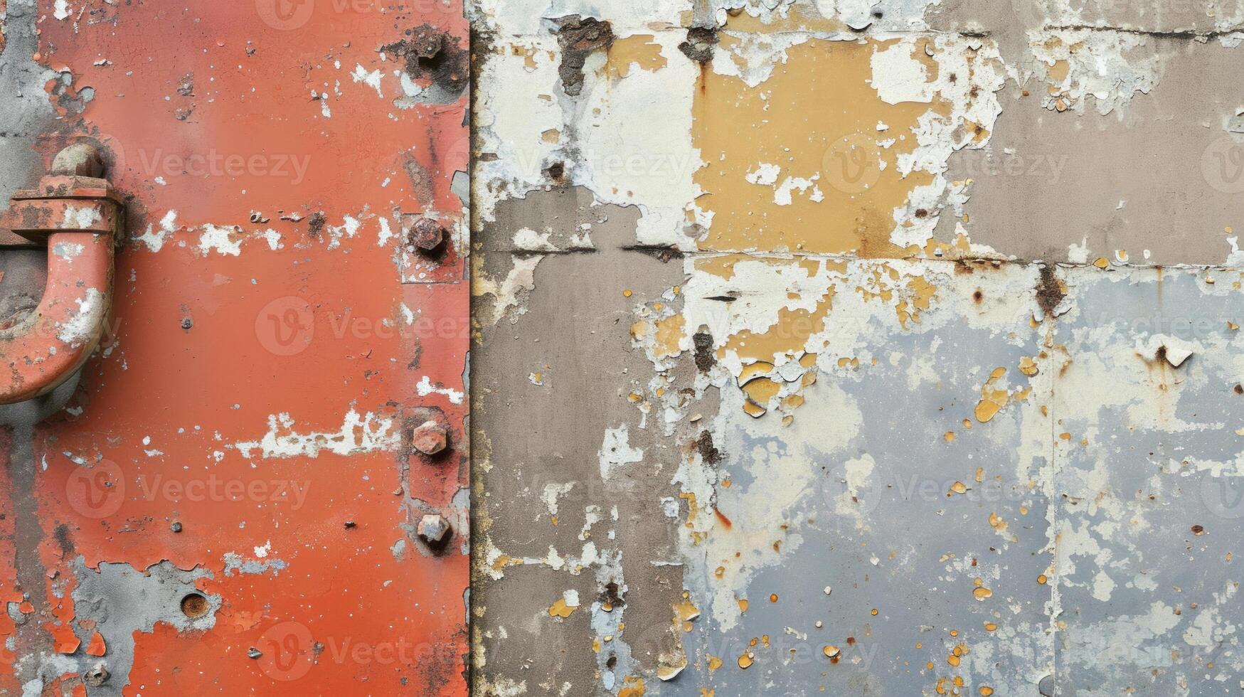 AI generated Weathered urban grunge texture. AI generated. photo