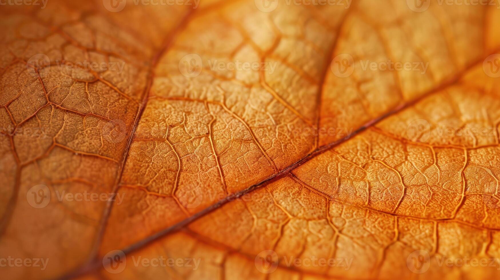 AI generated Autumn leaf closeup with vibrant textures. AI generated. photo