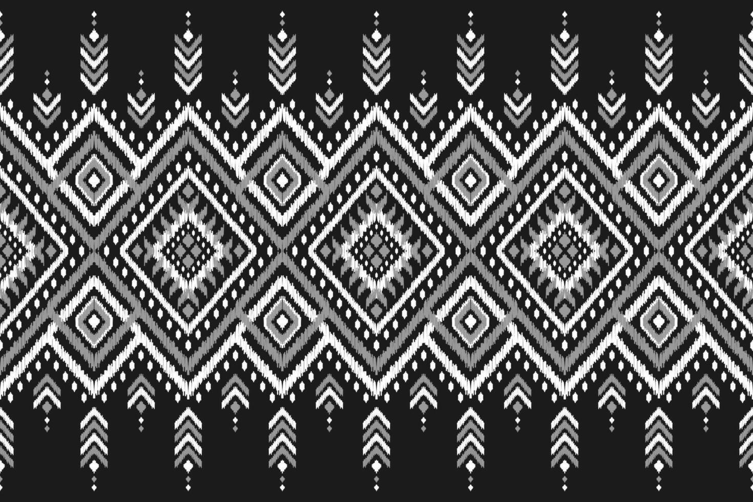 Carpet ethnic ikat pattern art. Geometric ethnic ikat seamless pattern in tribal. Mexican style. vector