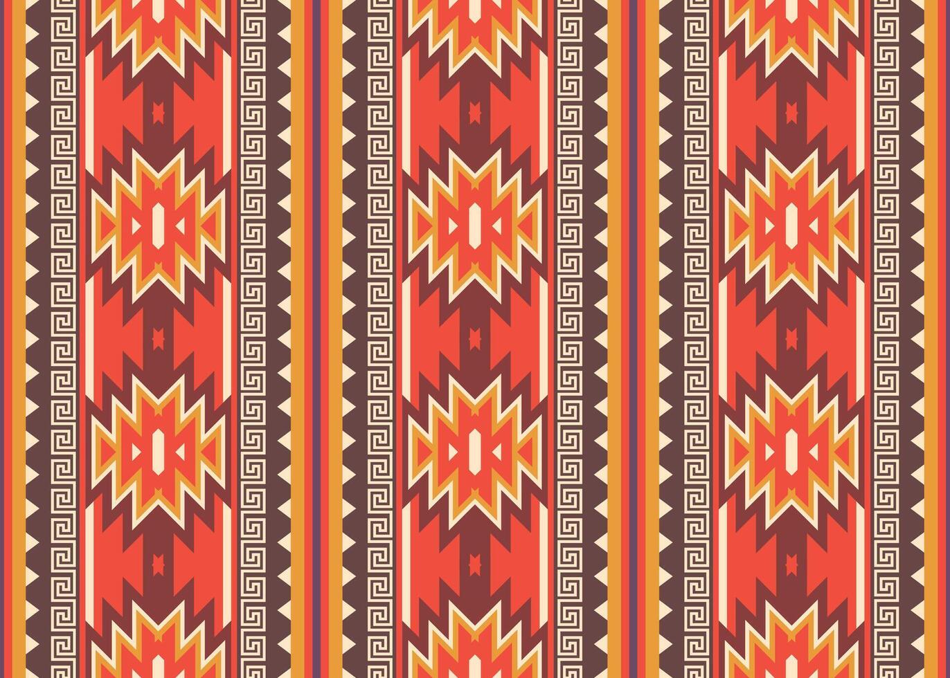 azteca tribal geométrico étnico sin costura modelo. Clásico nativo americano africano mexicano. étnico oriental vector antecedentes. tradicional ornamento. diseño textil, tela, ropa, cortina, envase.