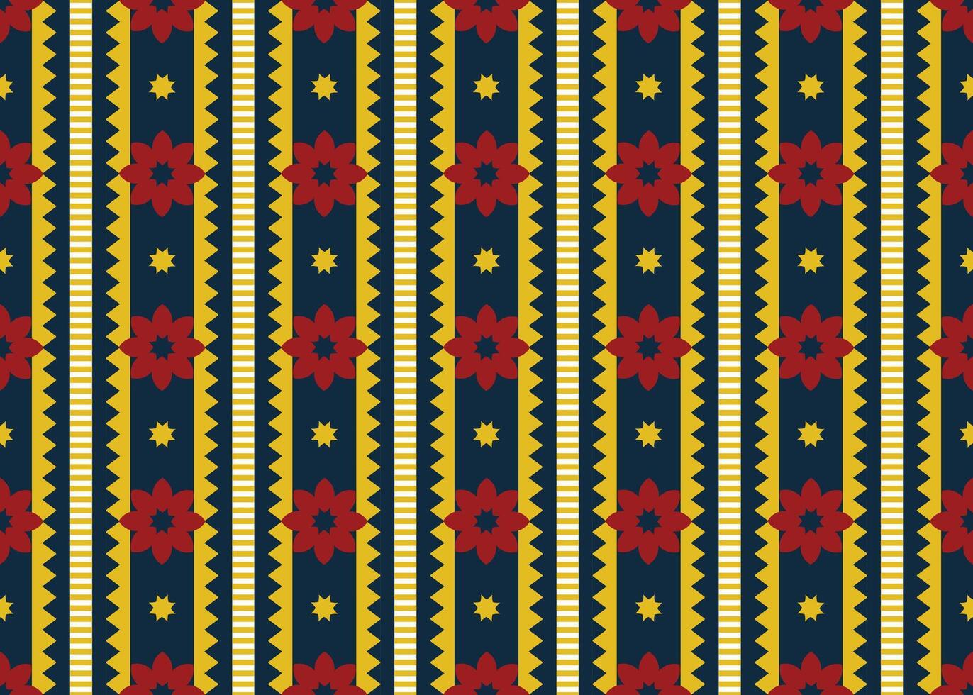 étnico oriental geométrico sin costura floral modelo. tradicional ornamento vector ilustración. Clásico retro estilo. diseño textil, tela, ropa, cortina, alfombra, envase, fondo, fondo de pantalla.