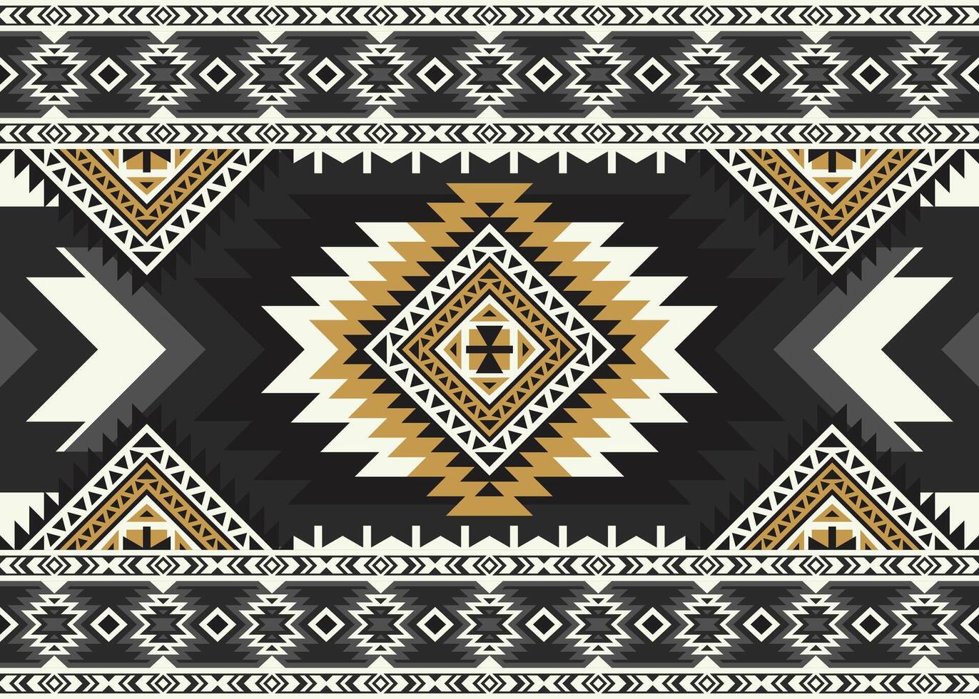 azteca tribal geométrico étnico sin costura modelo. Clásico nativo americano étnico vector antecedentes. tradicional ornamento retro estilo. diseño textil, tela, ropa, cortina, alfombra, ornamento, envase.