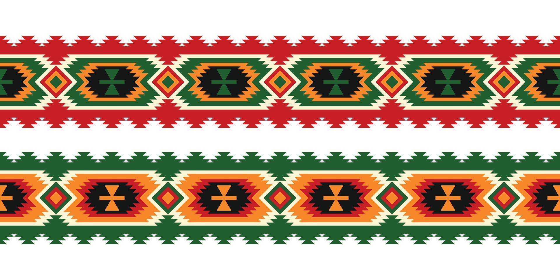 azteca tribal geométrico étnico sin costura modelo. étnico oriental raya frontera ornamento vector. Clásico nativo americano africano mexicano. tradicional ornamento. diseño textil, tela, alfombra, envase. vector