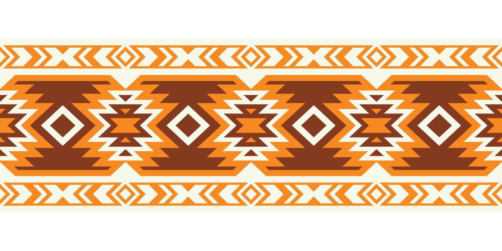 Aztec tribal geometric ethnic seamless pattern. Ethnic oriental stripe border ornament vector. Vintage Native American African Mexican. Traditional ornament. Design textile, fabric, carpet, wrapping. vector