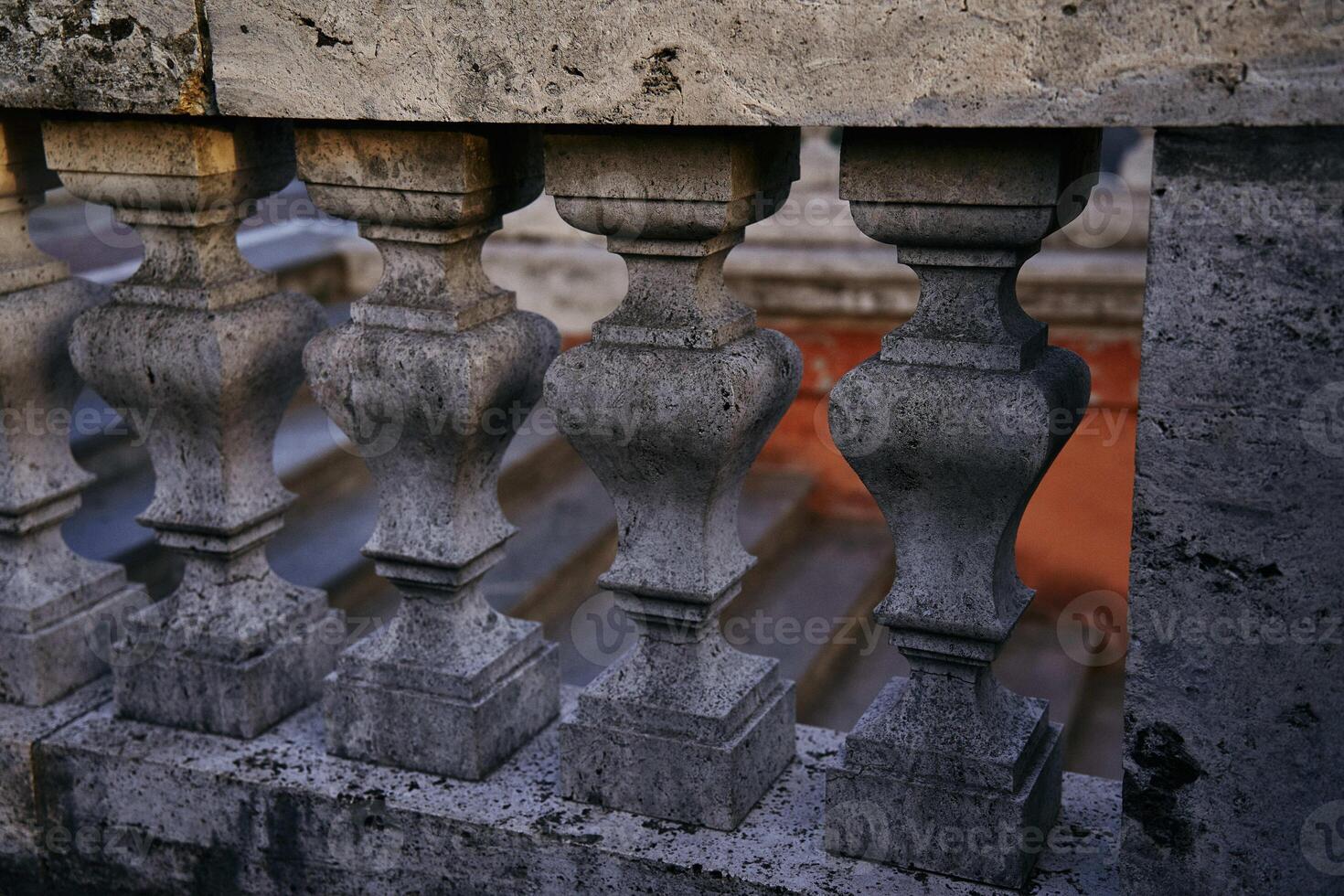 gray stone railing, stone structure, background photo