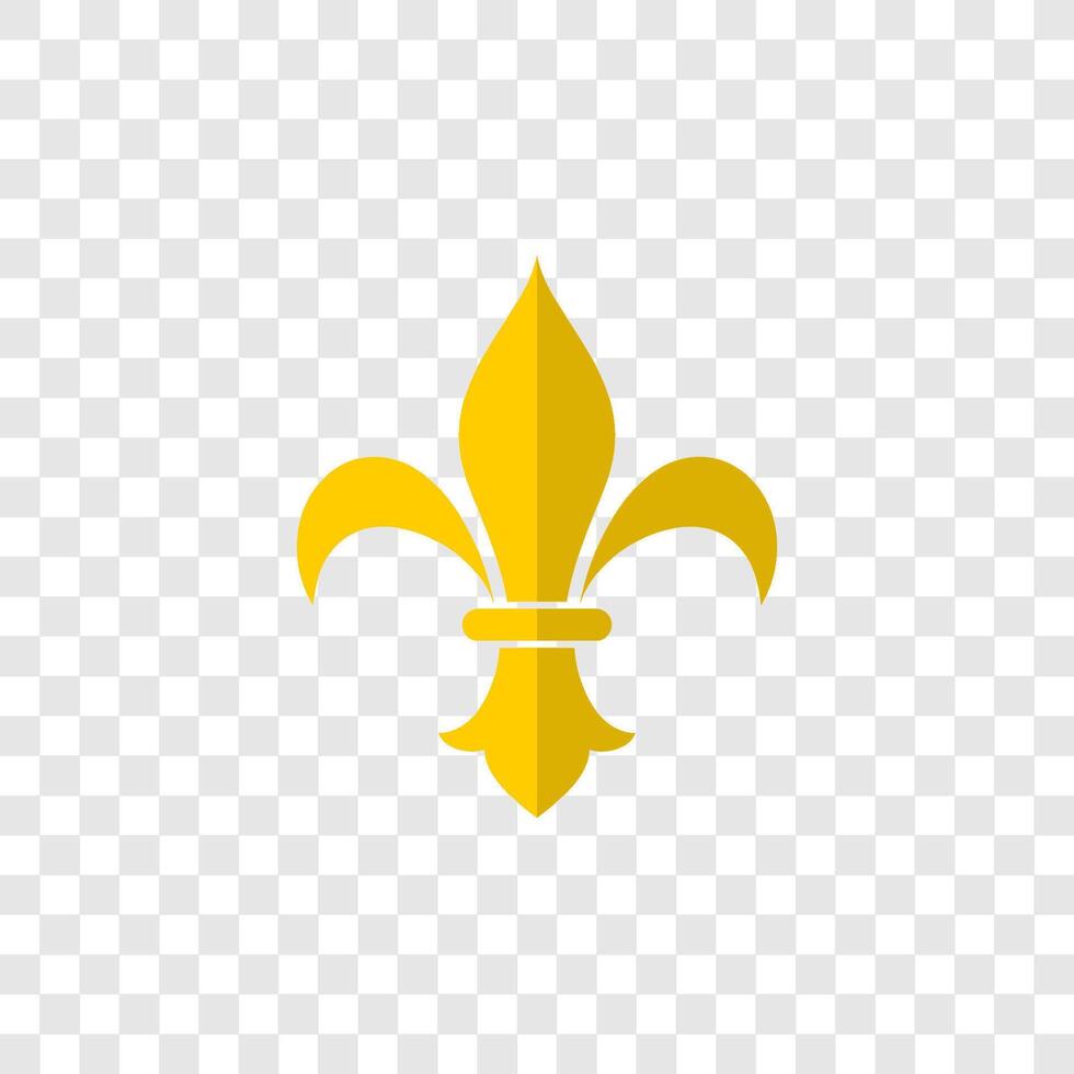 the fleur de lis symbol depicts a lily vector