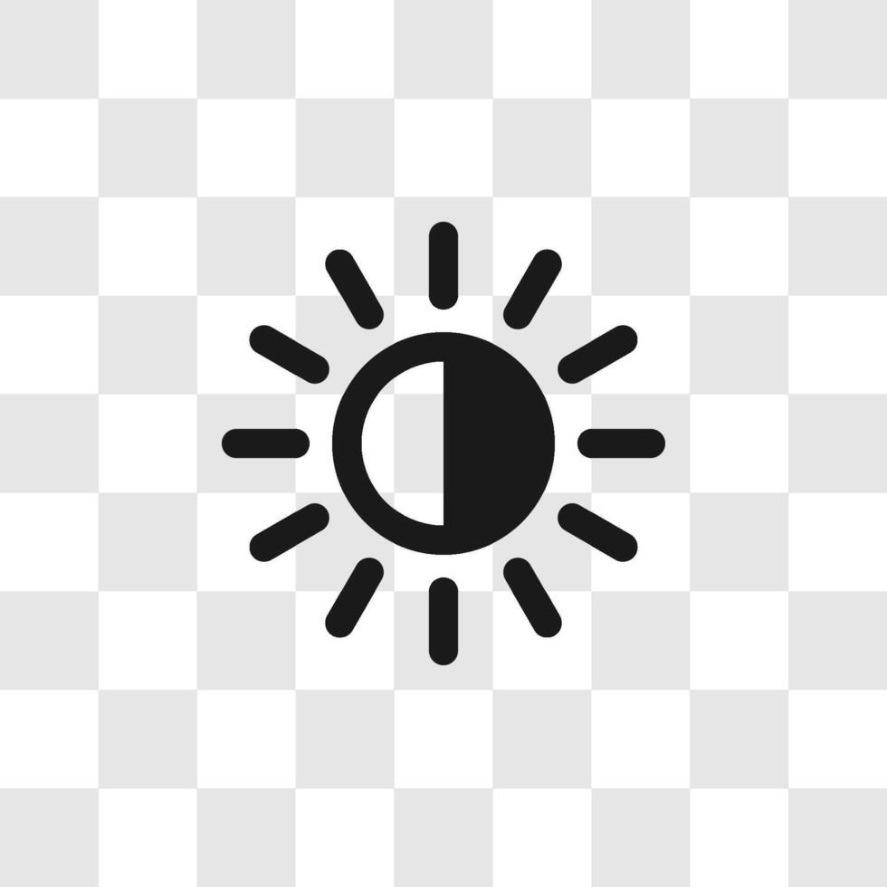 brightness control from bright to dark vector