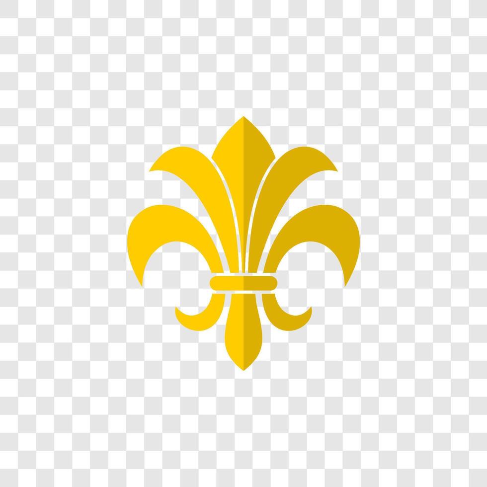 the fleur de lis symbol depicts a lily vector