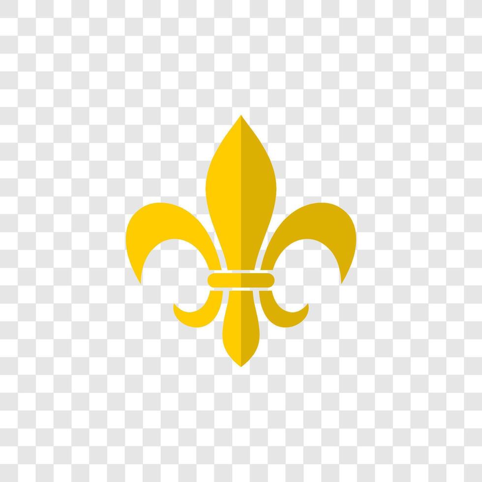 the fleur de lis symbol depicts a lily vector