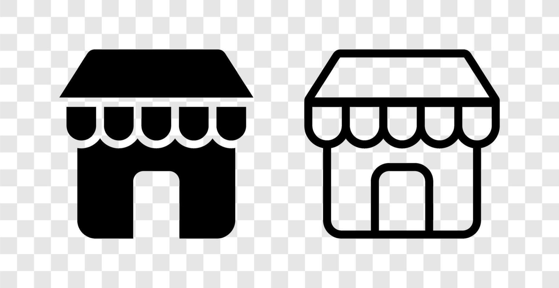 shopping line icons vector