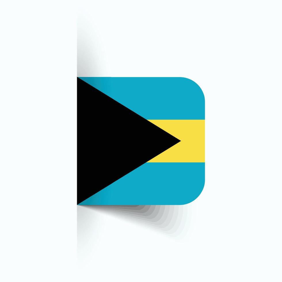 Bahamas national flag, Bahamas National Day, EPS10. Bahamas flag vector icon