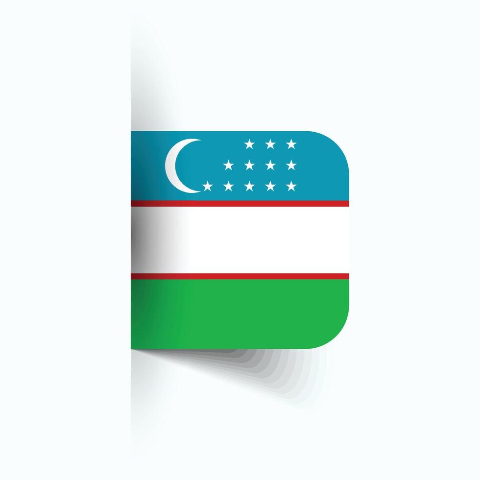 Uzbekistán nacional bandera, Uzbekistán nacional día, eps10. Uzbekistán bandera vector icono
