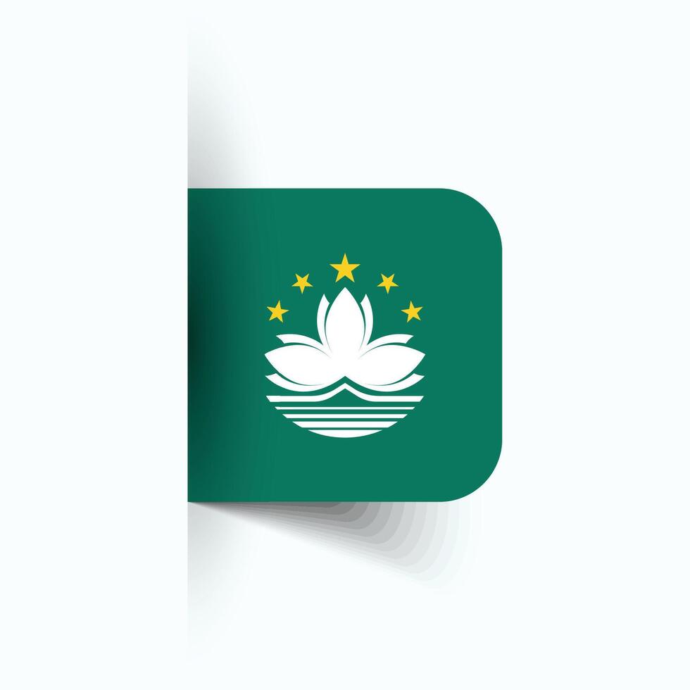Macau national flag, Macau National Day, EPS10. Macau flag vector icon