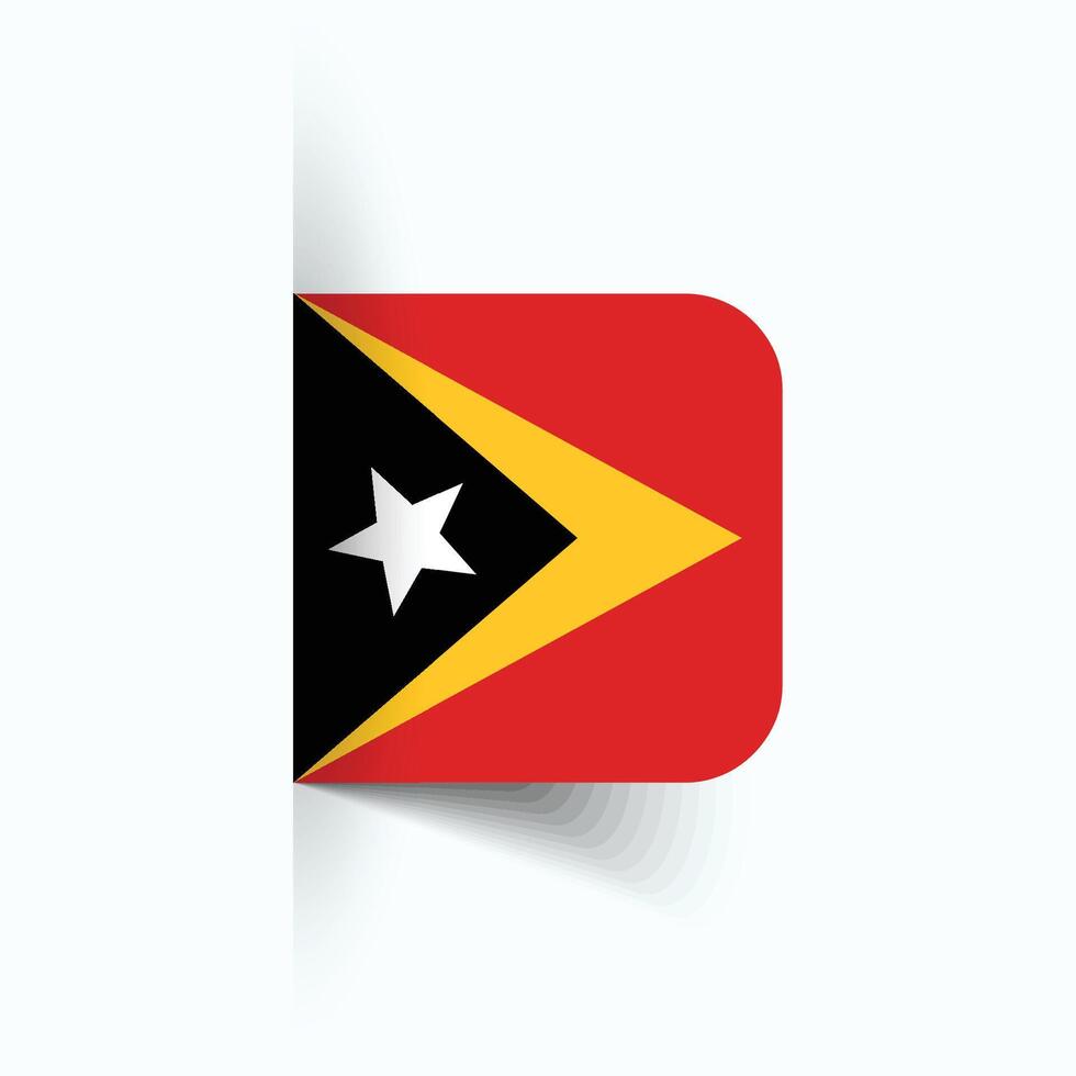 Timor leste nacional bandera, Timor leste nacional día, eps10. Timor leste bandera vector icono