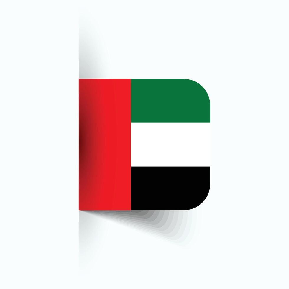 United Arab Emirates national flag, United Arab Emirates National Day, EPS10. United Arab Emirates flag vector icon