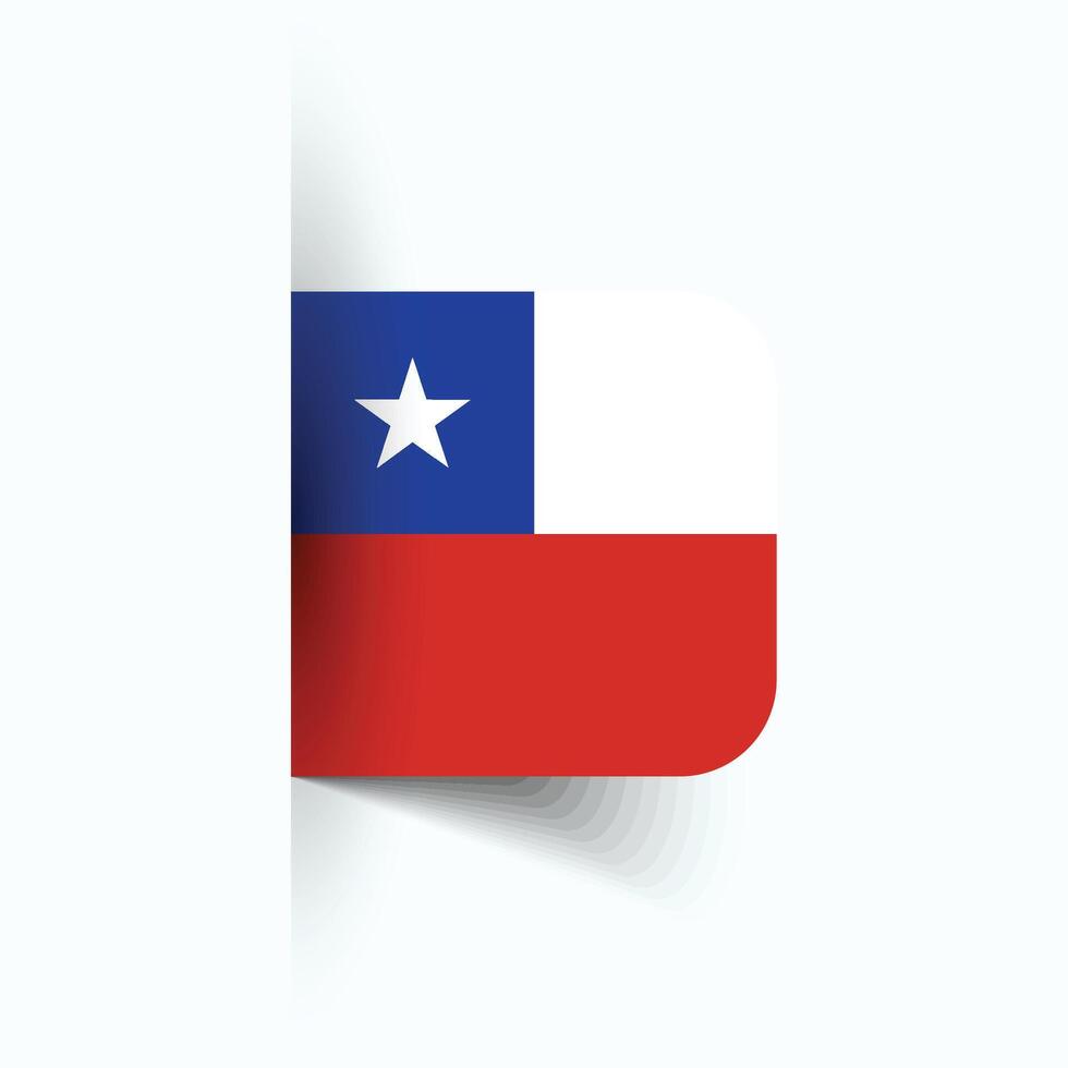 Chile national flag, Chile National Day, EPS10. Chile flag vector icon