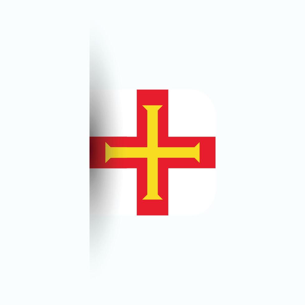 guernsey nacional bandera, guernsey nacional día, eps10. guernsey bandera vector icono