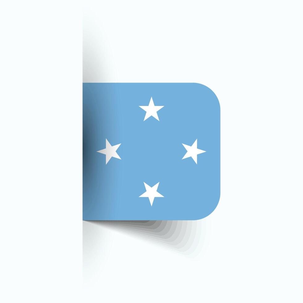 micronesia nacional bandera, micronesia nacional día, eps10. micronesia bandera vector icono