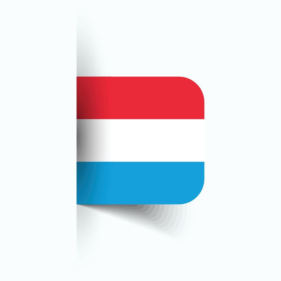 Luxemburgo nacional bandera, Luxemburgo nacional día, eps10. Luxemburgo bandera vector icono