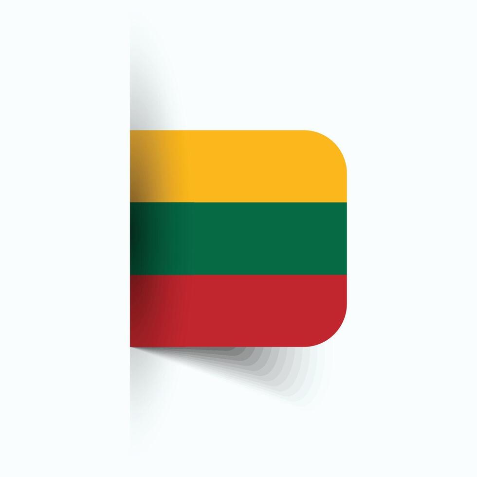 Lithuania national flag, Lithuania National Day, EPS10. Lithuania flag vector icon