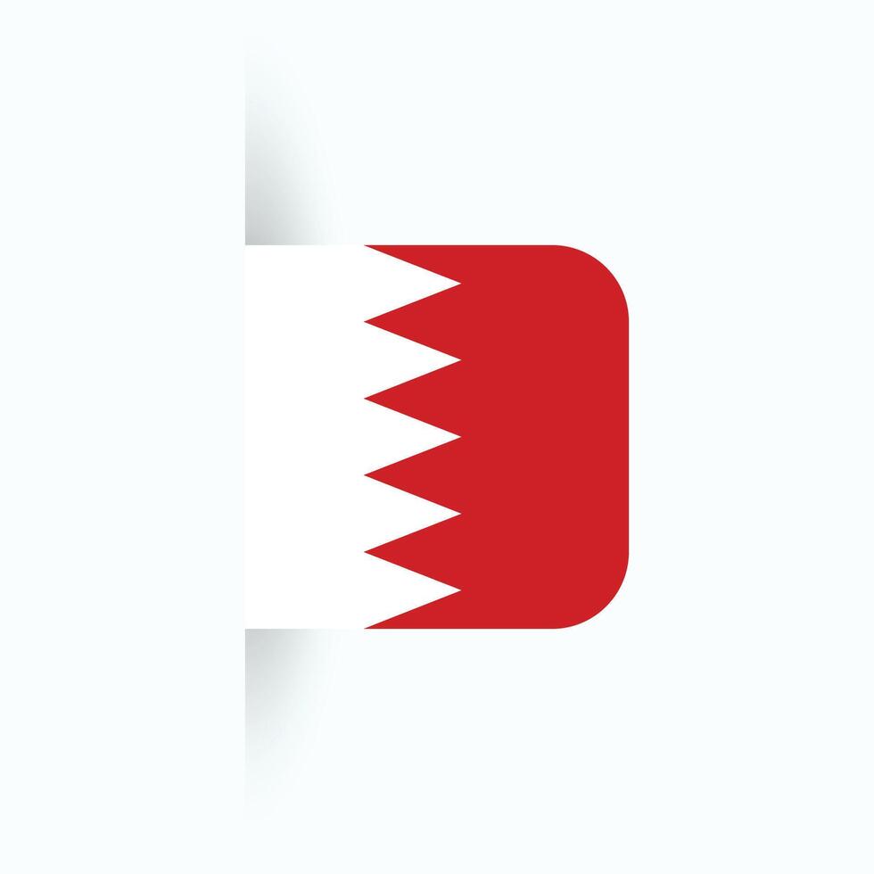Bahrain national flag, Bahrain National Day, EPS10. Bahrain flag vector icon