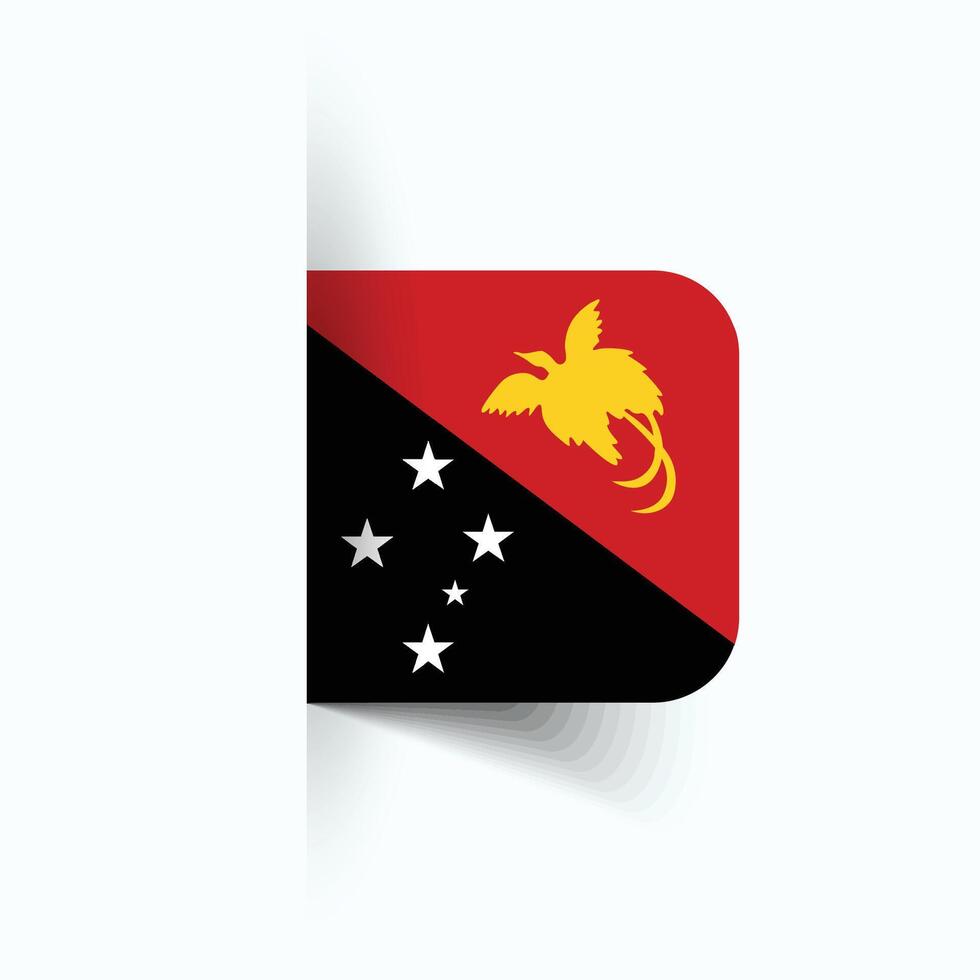 Papua New Guinea national flag, Papua New Guinea National Day, EPS10. Papua New Guinea flag vector icon
