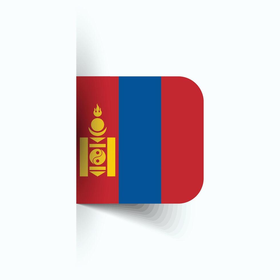 Mongolia national flag, Mongolia National Day, EPS10. Mongolia flag vector icon