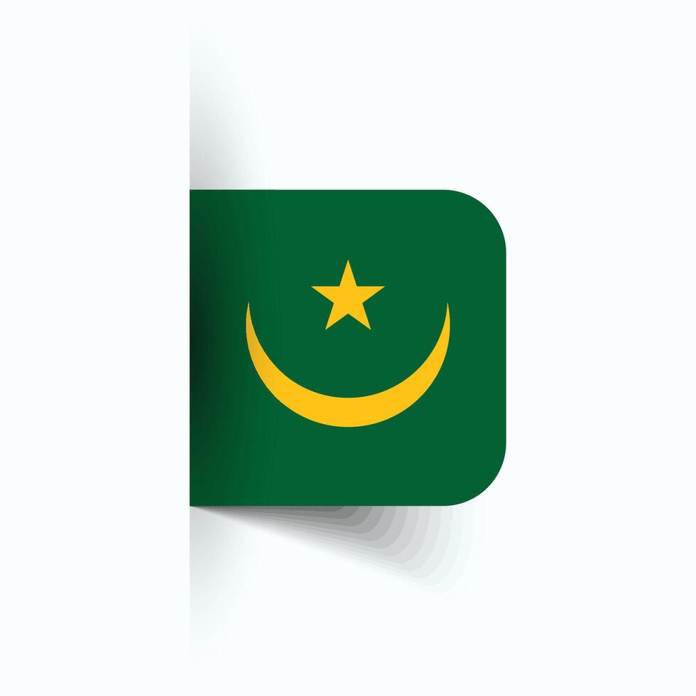 Mauritania nacional bandera, Mauritania nacional día, eps10. Mauritania bandera vector icono