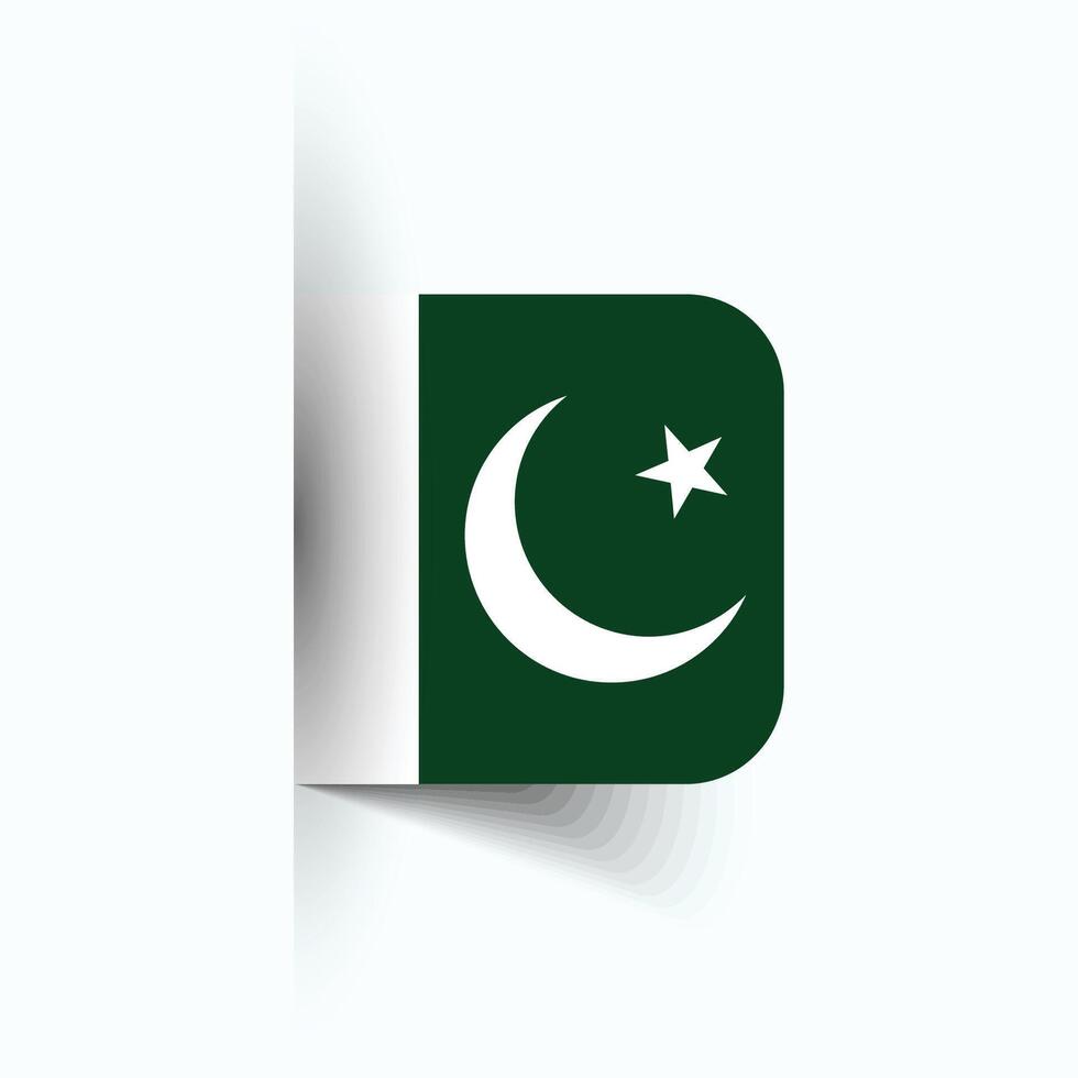 Pakistán nacional bandera, Pakistán nacional día, eps10. Pakistán bandera vector icono