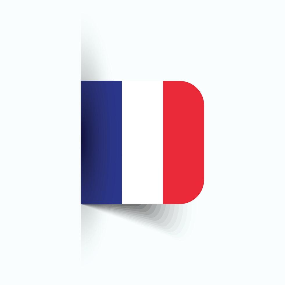 Francia nacional bandera, Francia nacional día, eps10. Francia bandera vector icono