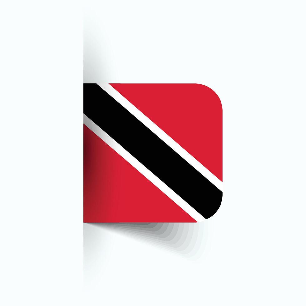 Trinidad and Tobago national flag, Trinidad and Tobago National Day, EPS10. Trinidad and Tobago flag vector icon