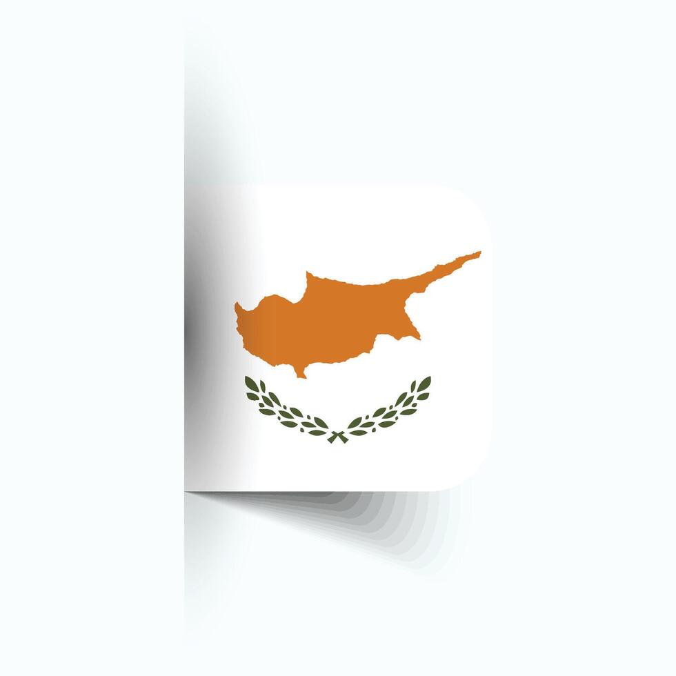 Chipre nacional bandera, Chipre nacional día, eps10. Chipre bandera vector icono